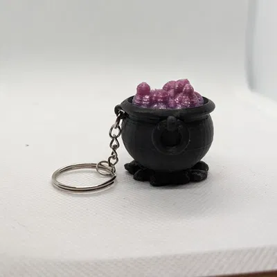 Móc chìa khóa nồi phép thuật cho lễ hội Halloween