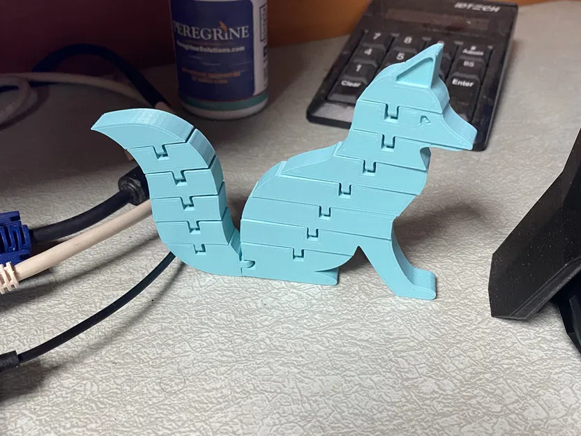 Mô hình đồ chơi cáo linh hoạt nhỏ gọn - Image 2