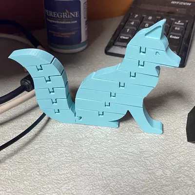 Mô hình đồ chơi cáo linh hoạt nhỏ gọn