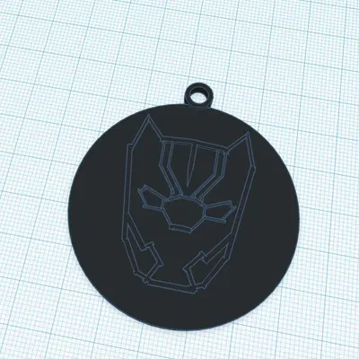 Móc khóa hình báo đen