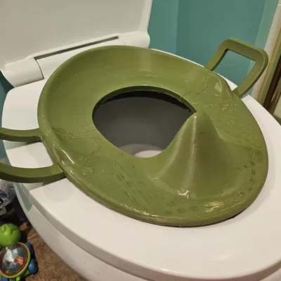 Ghế ngồi bô cho trẻ em thiết kế phù hợp với bồn cầu dài