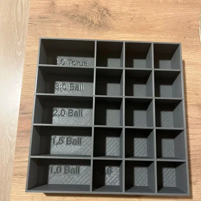 Hộp tổ chức đồ nhỏ tự thiết kế 21,5 x 21,5 x 5cm