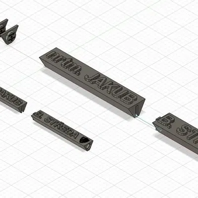 Bảng tên văn phòng với khoang ẩn