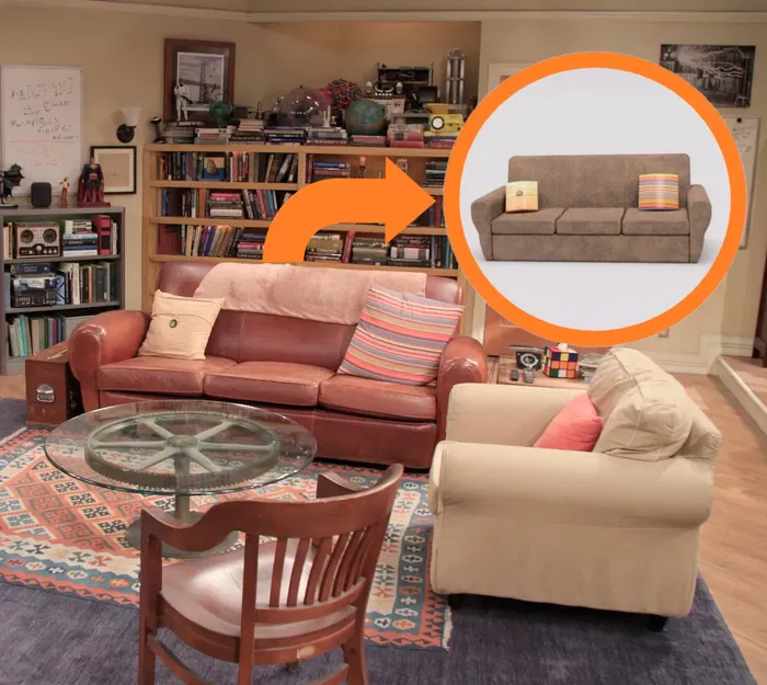 Ghế sofa biểu tượng trong The Big Bang Theory tỉ lệ 1:12 - Image 1