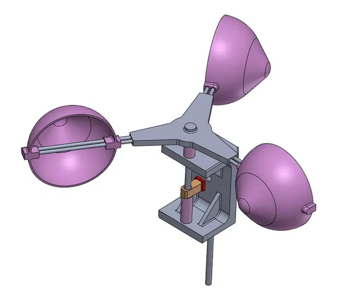 Cốc anemometer 75mm với thiết kế cải tiến - Image 2