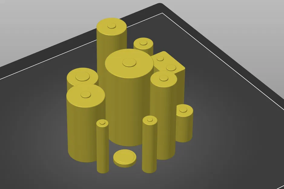 Bộ pin tiêu chuẩn AA và AAA tự in dễ dàng - Image 1