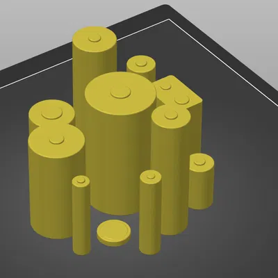 Bộ pin tiêu chuẩn AA và AAA tự in dễ dàng