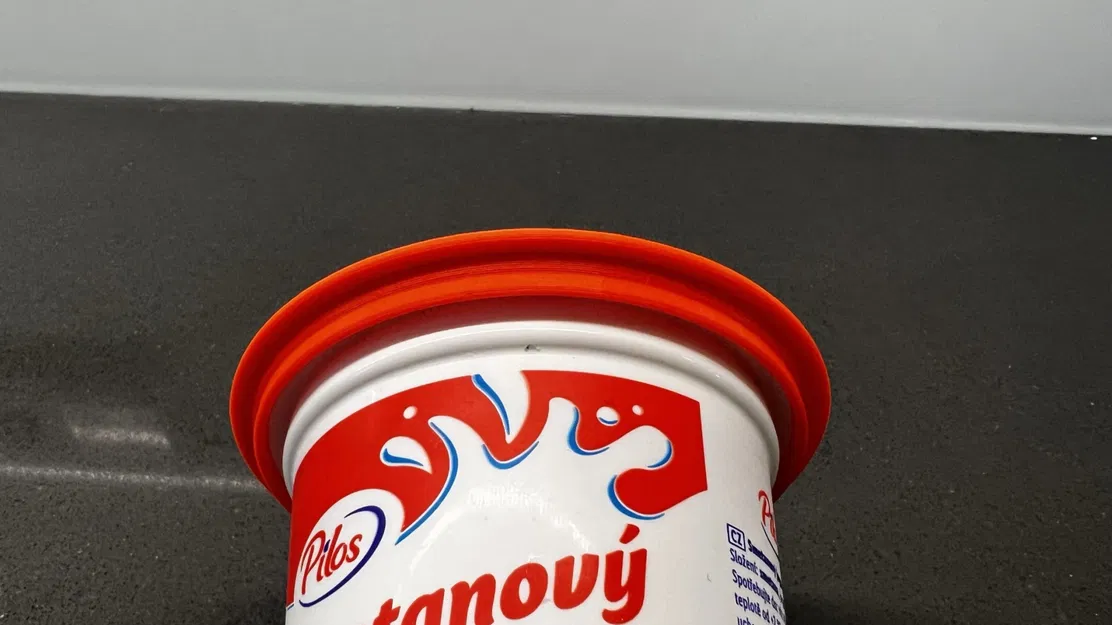 Nắp tự khóa cho hộp sữa chua Lidl Pilos - Image 3