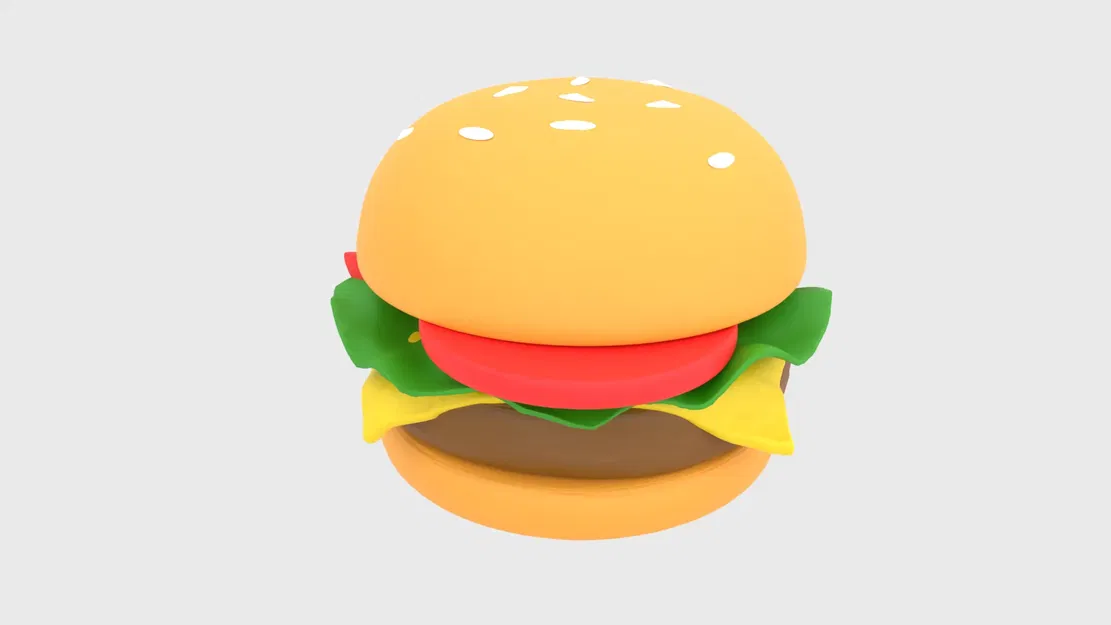 Bánh Hamburger thực tế với các thành phần tươi ngon - Image 3