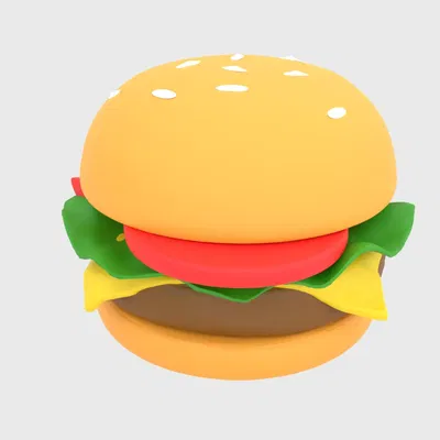 Bánh Hamburger thực tế với các thành phần tươi ngon