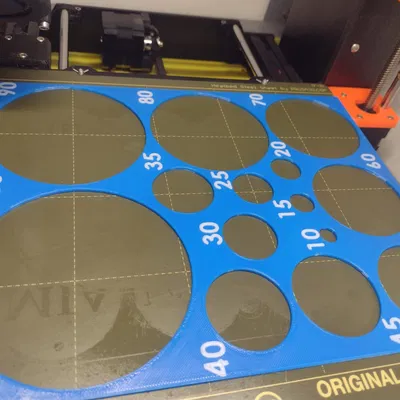 Mẫu vòng tròn kích thước milimet để vẽ