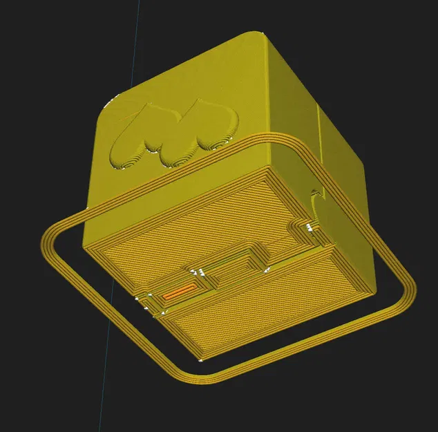 Hộp đựng nhẫn 30x30mm với logo trái tim và bản lề ẩn - Image 12