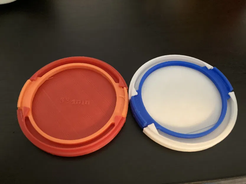 Nắp ống kính máy ảnh 58mm có thể in 3D - Image 3