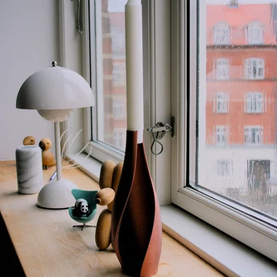 Giá đỡ nến hình chai với khoảng cách âm