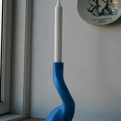 Giá đỡ nến cong đơn giản cho nến đường kính 21mm