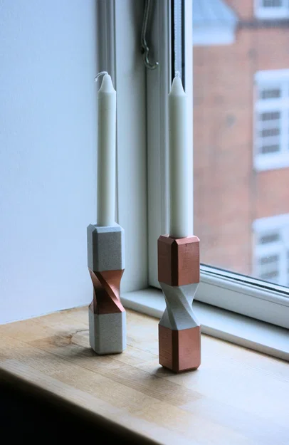 Giá đỡ nến đơn giản cho in màu hoặc sơn - Image 1