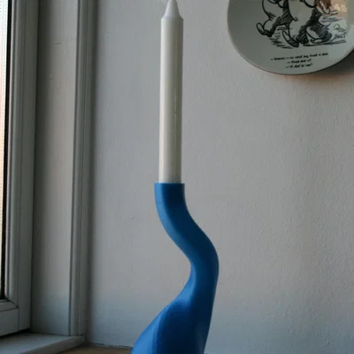 Giá đỡ nến cong đơn giản cho nến đường kính 21mm