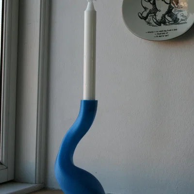 Giá đỡ nến cong đơn giản cho nến đường kính 21mm