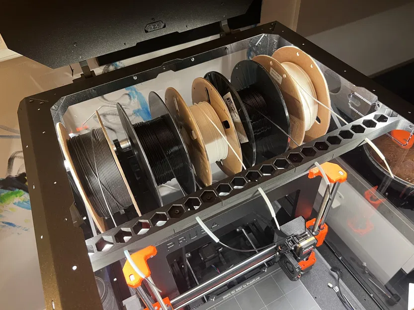 Giá đỡ cuộn filament 5 cuộn cho Enclosure Prusa - Image 1