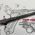Bút Luger "bolt action" in sẵn không cần lắp ráp - Thumbnail 2