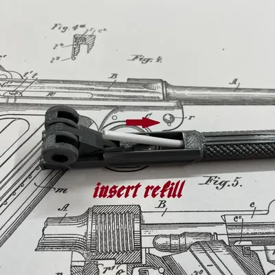 Bút Luger "bolt action" in sẵn không cần lắp ráp