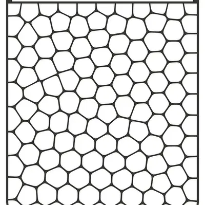 Tường lưới rêu phong cách Voroni treo trong bể cá