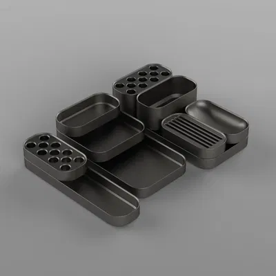 Bộ tổ chức bàn làm việc đa năng và phong cách