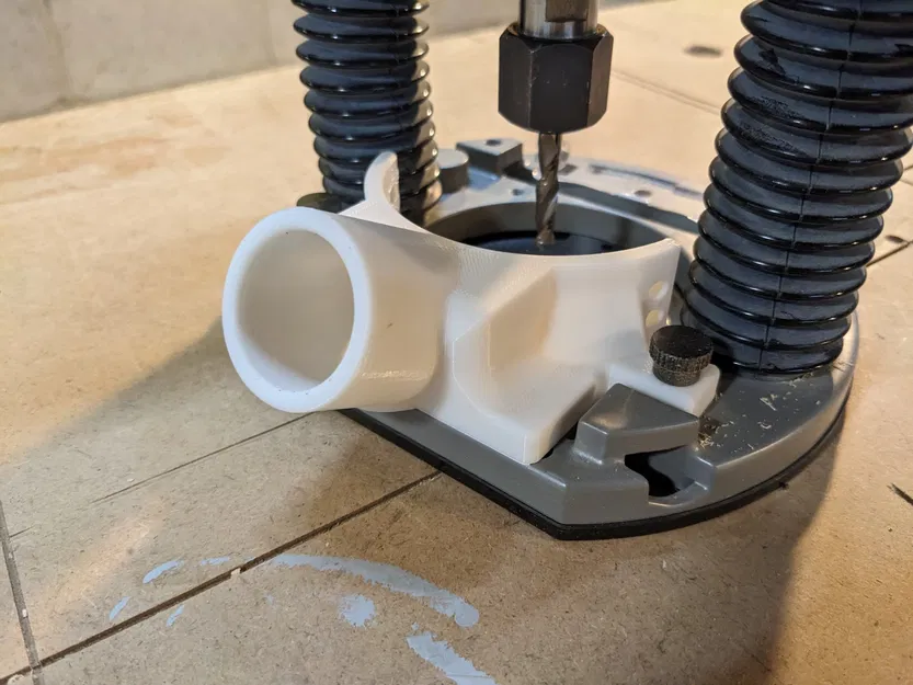 Tấm chắn thu bụi cho máy khoan Bosch 1617 có đèn LED - Image 2