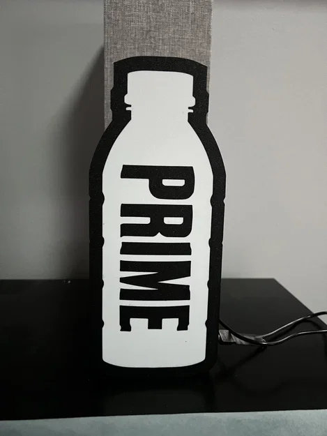 Bình Prime trắng với giá đỡ và đèn LED nhiều màu - Image 2