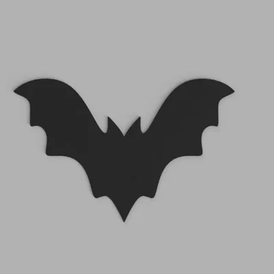Mẫu hình dơi đơn giản cho trang trí Halloween