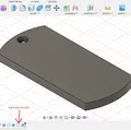 Mẫu thẻ tên chó tùy chỉnh bằng filament in 3D - Thumbnail 2