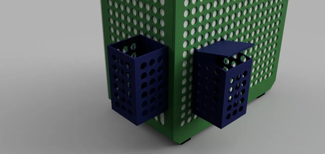 Thùng chứa Qube 500 cho lưu trữ hoặc rác với điểm gắn - Image 3