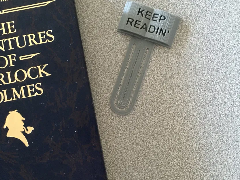 Dấu đánh dấu sách khắc "Tiếp tục đọc" độc đáo - Image 1