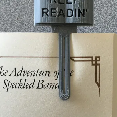 Dấu đánh dấu sách khắc "Tiếp tục đọc" độc đáo