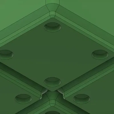 Thùng Gridfinity tiêu chuẩn không có lỗ vít cho in nhanh