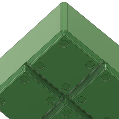 Thùng Gridfinity tiêu chuẩn không có lỗ vít cho in nhanh