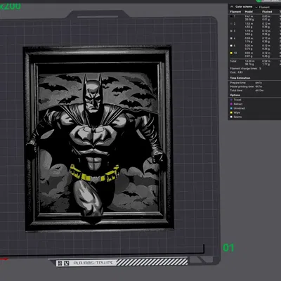 Người Dơi - Mô Hình Vẽ Từ Filament Hueforge