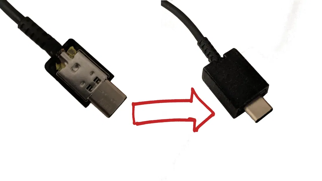 Sửa chữa vỏ cáp USB-C cho thiết bị điện tử - Image 1