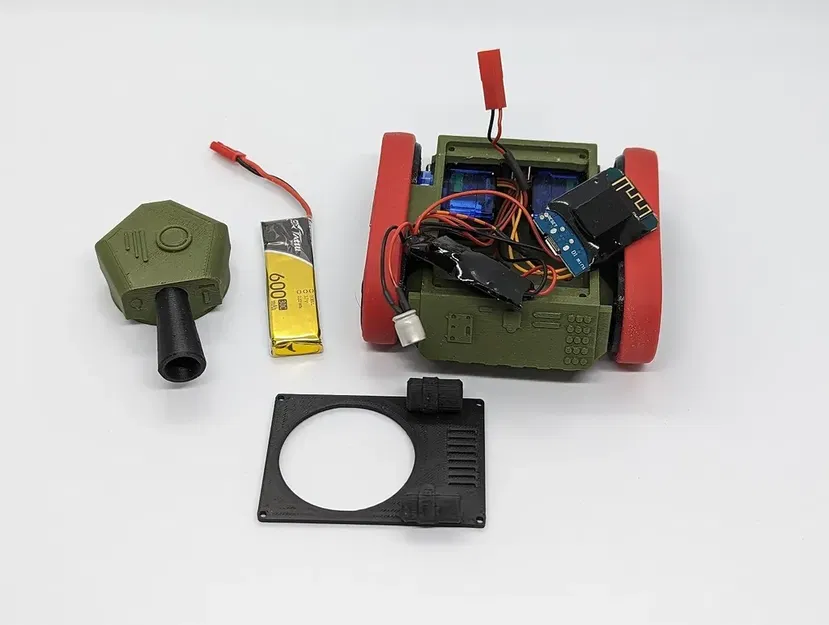 Xe tăng điều khiển từ xa với động cơ servo và ESP8266 - Image 11