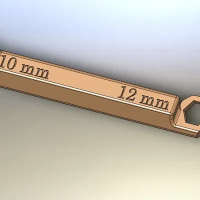 Cờ lê hộp nhẹ với đầu 10 và 12 mm