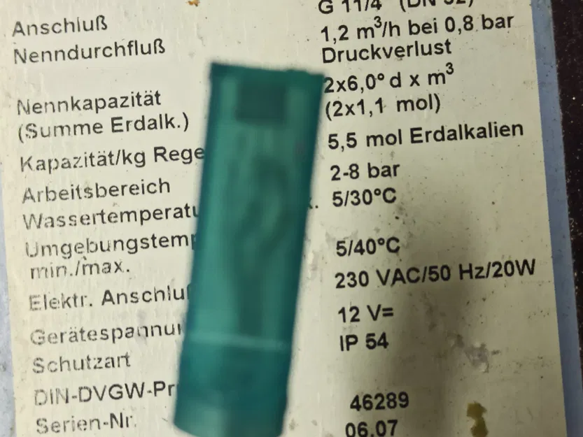 Bánh xe turbine BWT Bewamat Duo và cảm biến xung - Image 4