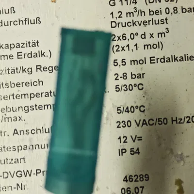 Bánh xe turbine BWT Bewamat Duo và cảm biến xung