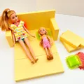 Sofa giường gập với gối trang trí cho nhà búp bê - Thumbnail 4