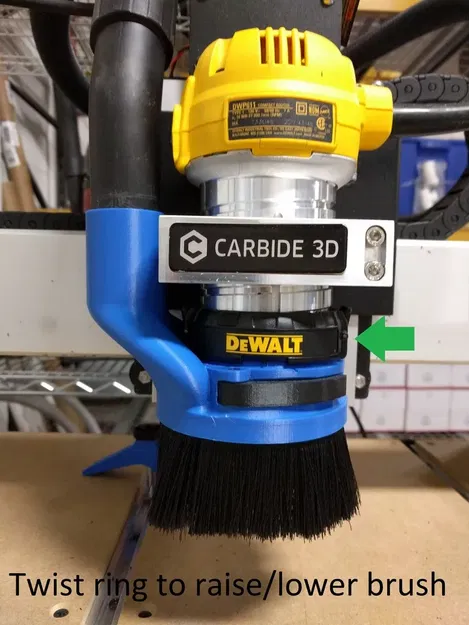 Giày hút bụi CNC điều chỉnh độ cao cho DeWalt 611 - Image 1