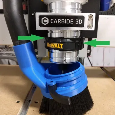 Giày hút bụi CNC điều chỉnh độ cao cho DeWalt 611