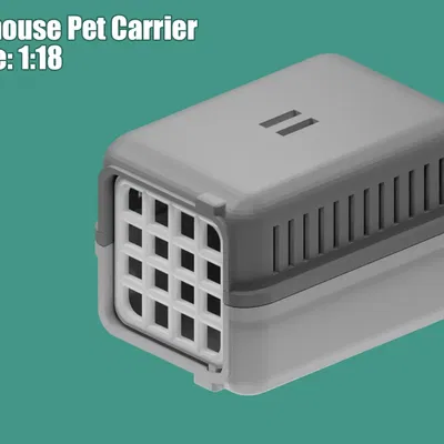 Giỏ đựng thú cưng cho ngôi nhà búp bê tỷ lệ 1:18