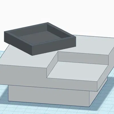 Bàn cà phê hiện đại với khay trang trí