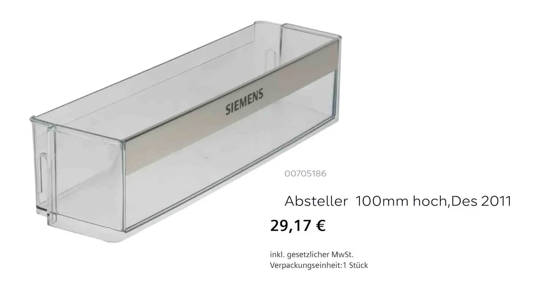 Giá đỡ cửa tủ lạnh Siemens KG KIFF28A iQ500 sửa chữa - Image 2