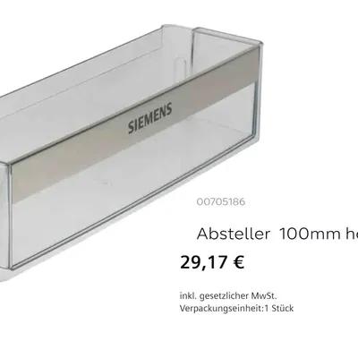 Giá đỡ cửa tủ lạnh Siemens KG KIFF28A iQ500 sửa chữa