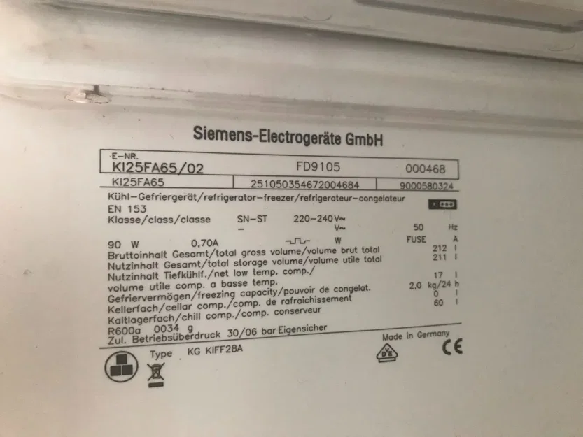 Giá đỡ cửa tủ lạnh Siemens KG KIFF28A iQ500 sửa chữa - Image 7